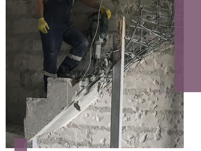 Демонтаж металлических и бетонных лестниц в Саранске