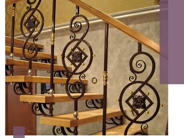 Изготовление кованых лестниц под ключ в Саранске