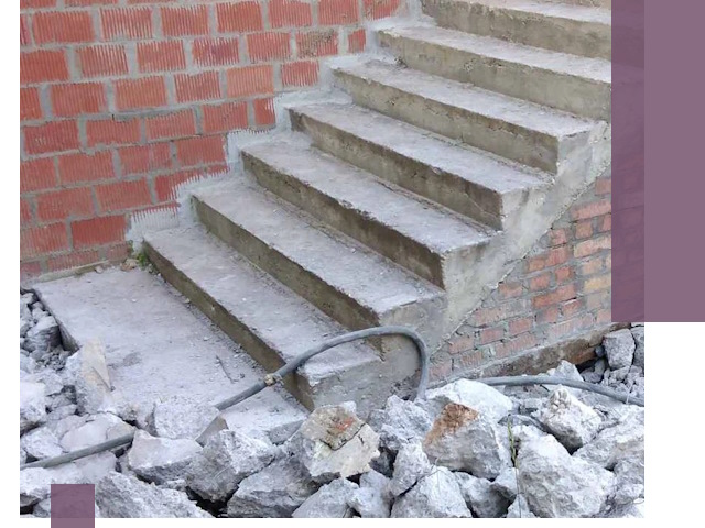 Демонтаж бетонных лестниц в Саранске: быстро и безопасно