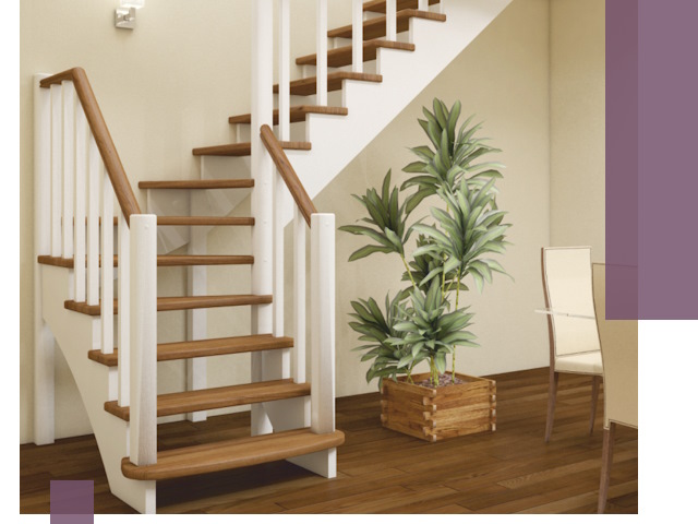 Г-образные лестницы под ключ в Саранске — изготовление и монтаж