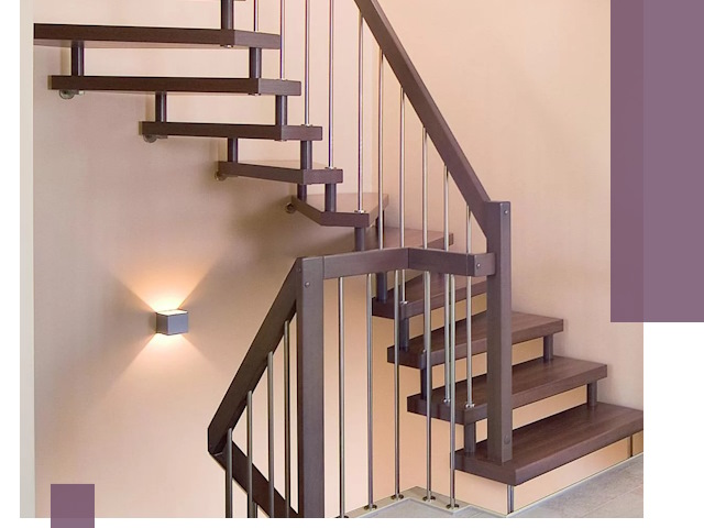 Изготовление лестниц на больцах в Саранске под ключ