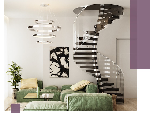 Лестницы для двухуровневой квартиры в Саранске — изготовление и монтаж