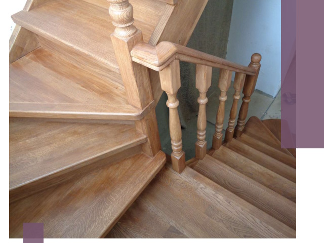 Дубовые лестницы под ключ в Саранске: изготовление и монтаж