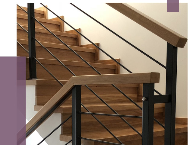 Обшивка металлической лестницы деревом в Саранске от 4478 руб. 