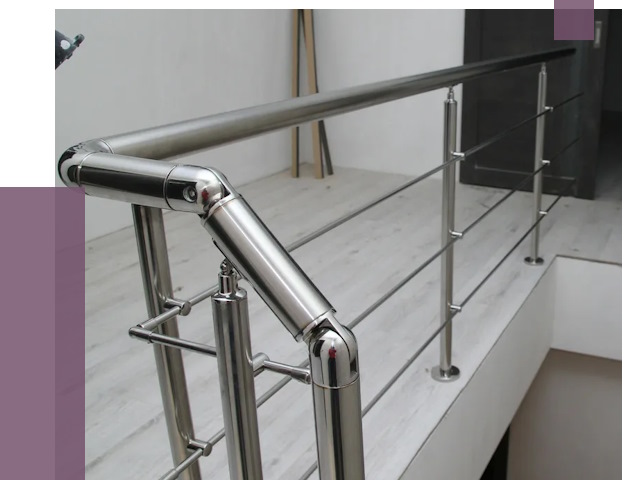 Перила из нержавеющей стали в Саранске от 9272 руб. под ключ | ПРОЛЁТ-Срн