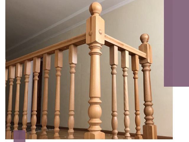 Деревянные перила на заказ в Саранске: монтаж и изготовление