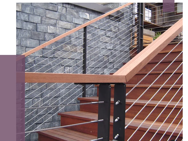 Тросовые перила под ключ в Саранске от 8007 руб. 