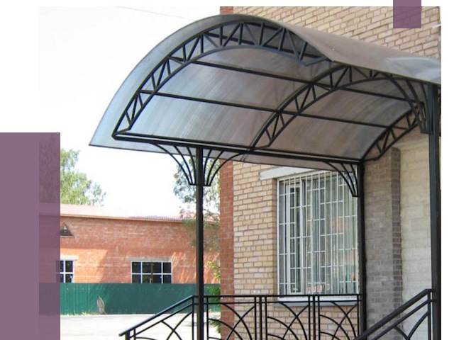 Металлические навесы и козырьки в Саранске от 13170 руб.