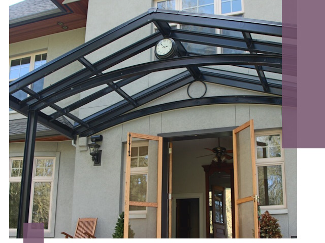 Изготовление и монтаж навесов и козырьков в Саранске