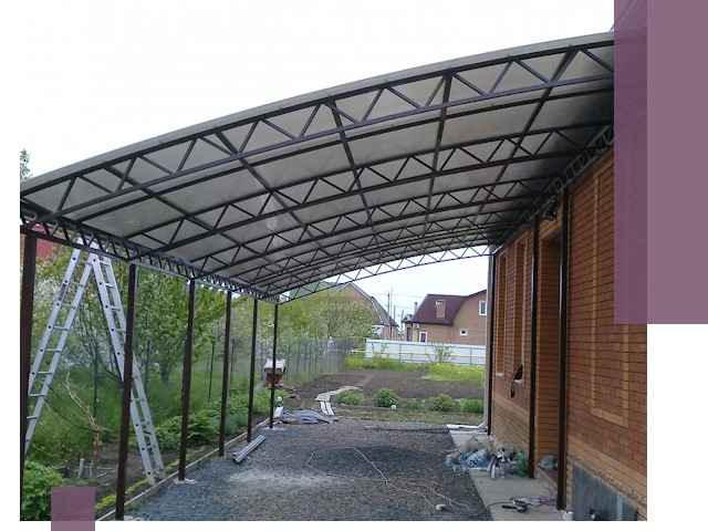 Профессиональный монтаж навесов под ключ в Саранске