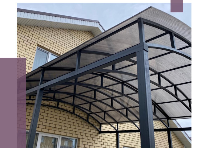 Монтаж козырьков в Саранске от 11853 руб. | ПРОЛЁТ-Срн