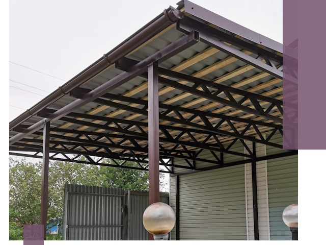 Навесы под ключ в Саранске: изготовление, монтаж и гарантия