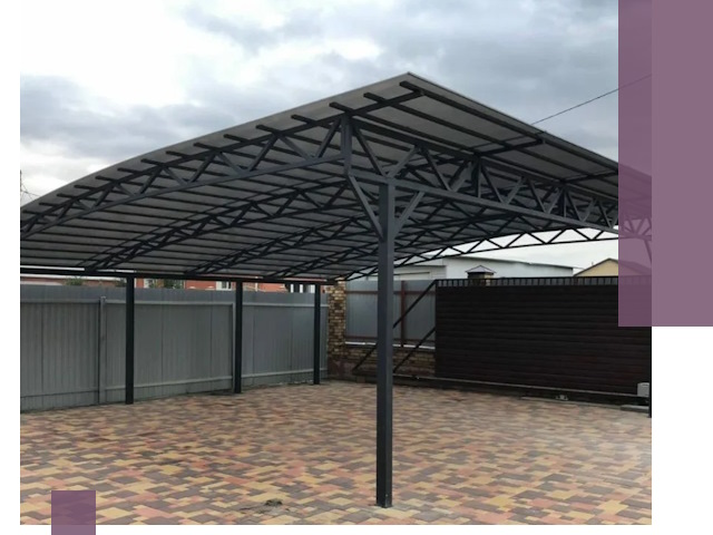 Недорогие навесы под ключ в Саранске — изготовление и монтаж