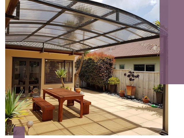 Навесы во двор под ключ в Саранске — изготовление и монтаж