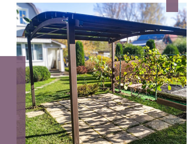 Навесы для дачи в Саранске от 13117 руб. под ключ — ПРОЛЁТ-Срн