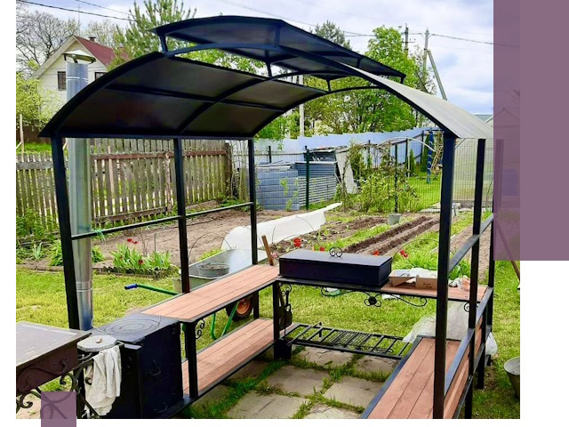 Навесы для барбекю в Саранске: изготовление, монтаж и демонтаж