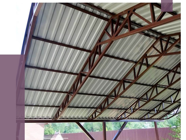 Навесы из профнастила в Саранске от 7586 руб. | ПРОЛЁТ-Срн