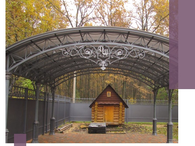 Кованые навесы премиум-класса под заказ в Саранске