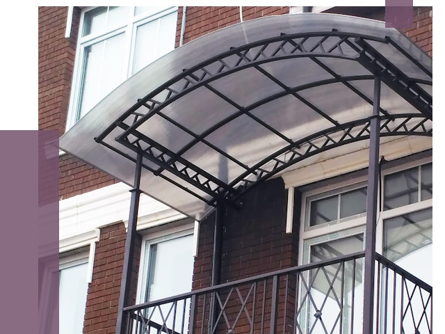 Козырьки над балконом в Саранске от 8903 руб.  | ПРОЛЁТ-Срн