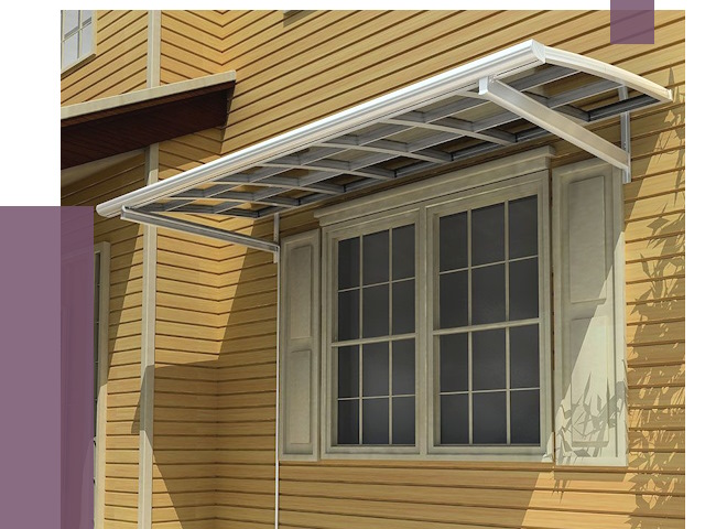 Козырьки над окнами в Саранске от 7849 руб. — монтаж, покупки | ПРОЛЁТ-Срн