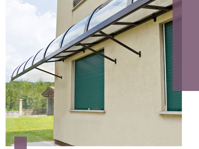 Козырьки над окнами в Саранске — изготовление и монтаж по выгоде