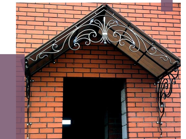 Металлические козырьки в Саранске от 11010 руб. 