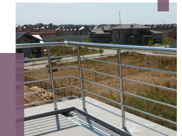 Парапеты из нержавеющей стали в Саранске от 8218 руб. за м² | ПРОЛЁТ-Срн