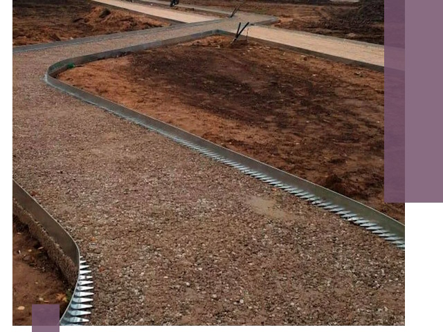 Металлические бордюры под ключ в Саранске — изготовление и монтаж