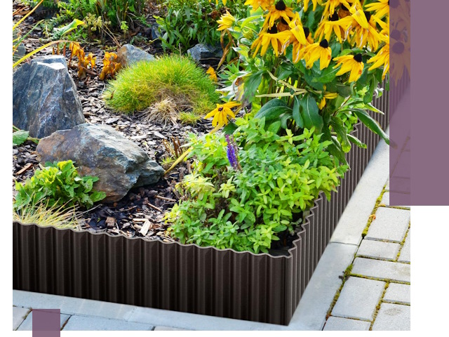 Металлические бордюры для клумб в Саранске — производство и монтаж