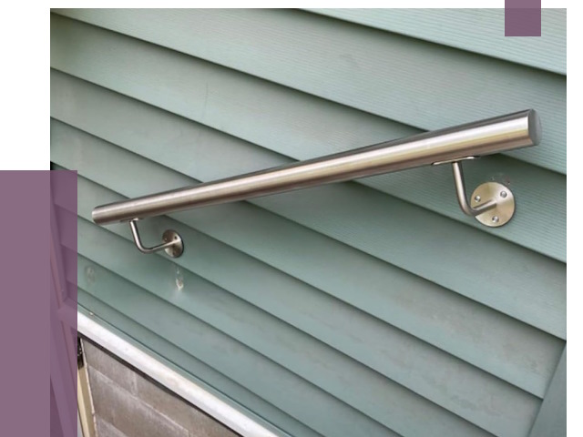 Поручни из нержавеющей стали в Саранске от 7902 руб.  | ПРОЛЁТ-Срн